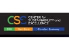 A black background with the center for sustainability and excellence logo.